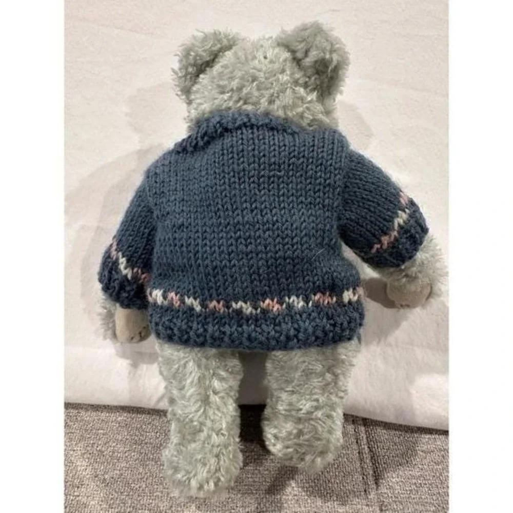 Boyds‎ Bears Floyd The Archive Series 1999 Grey Teddy Bear Blue Heart Sweater